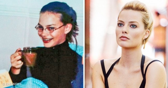 Margot Robbie young and today