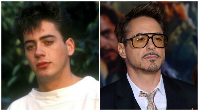 Robert Downey Jr. young and today