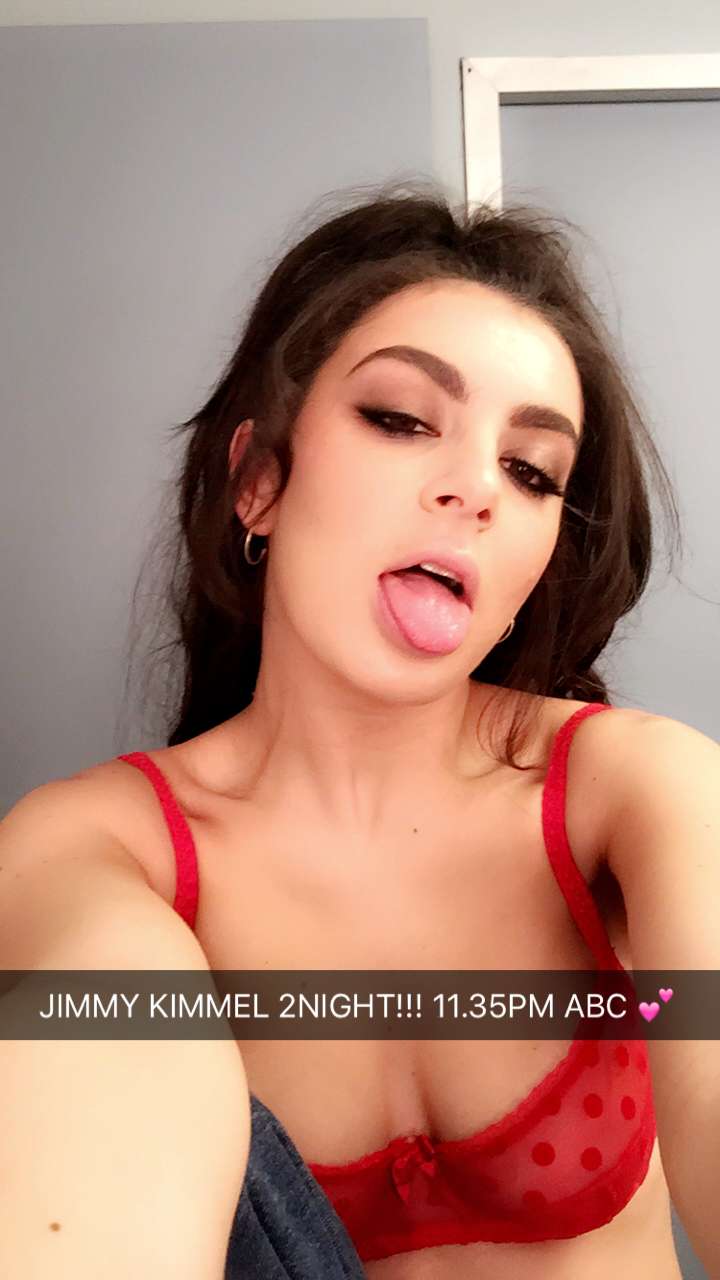 Www Xcx - Charli XCX Sexy in Red Bra From Snapchat - ScandalPost