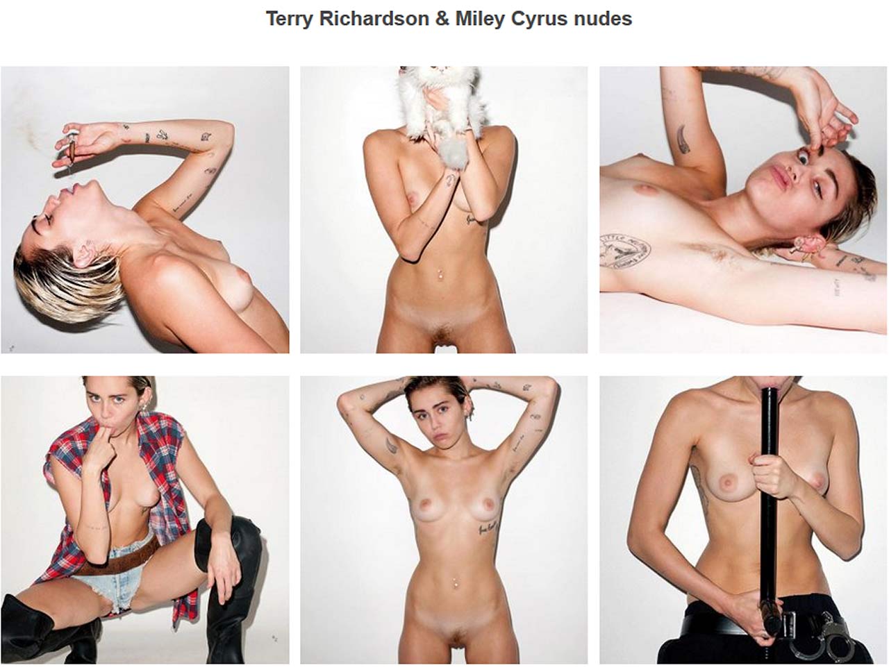 Miley cyrus nude shoot