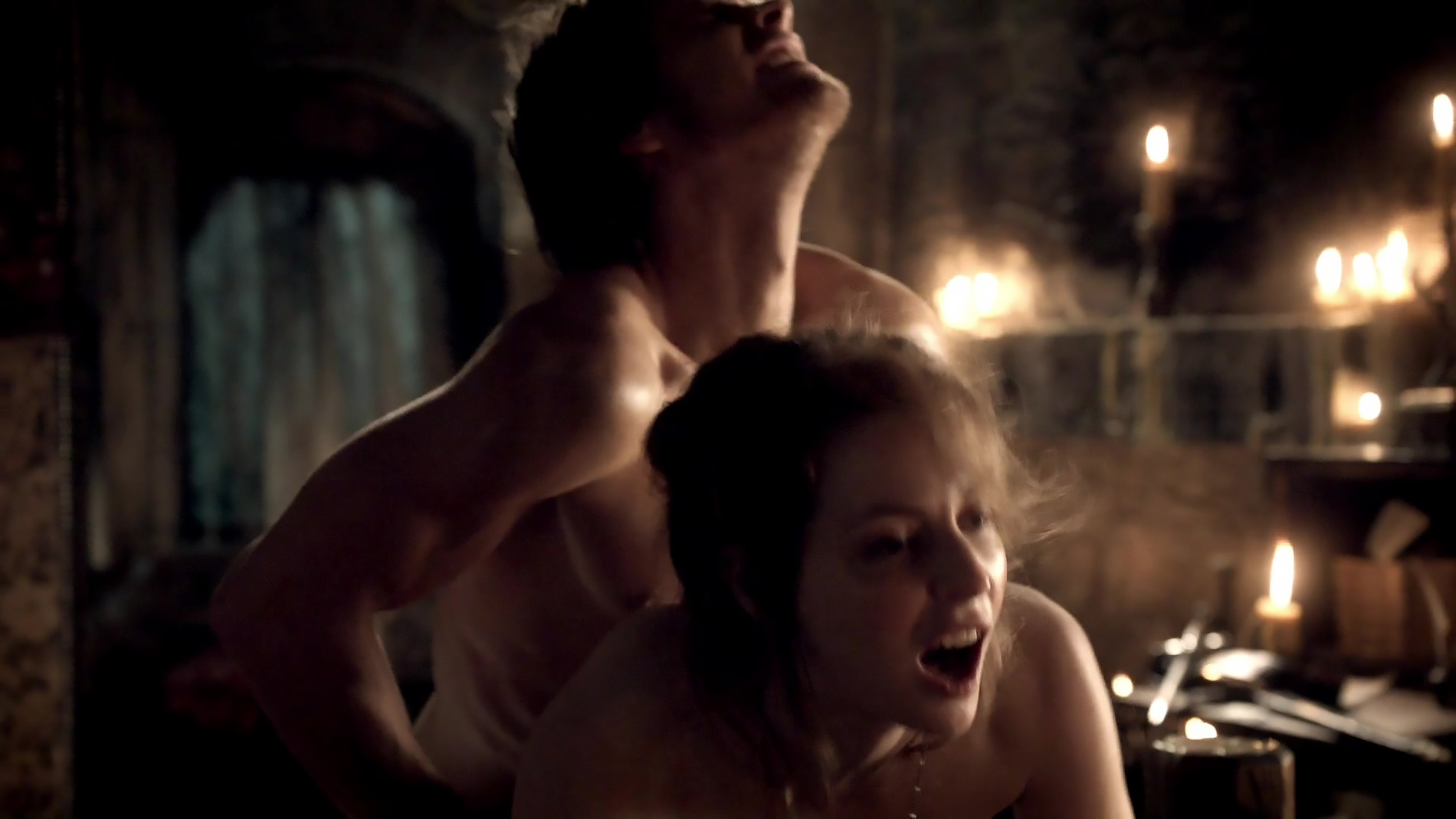 In this sex scene from Game Of Thrones we see Esme Bianco having sex with T...