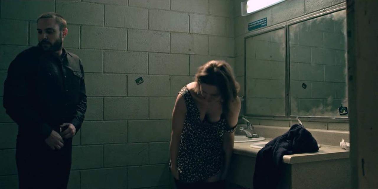 scandalpost.com Jordana Spiro Sex in Public Toilet Scene from 'Ozark&a...