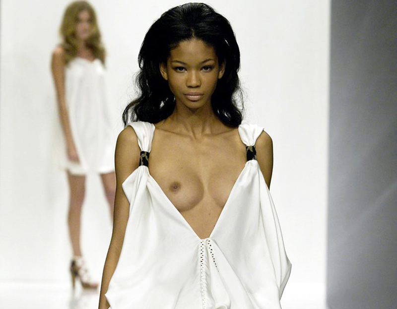 3. Chanel Iman Nipple Flashes Collection. 