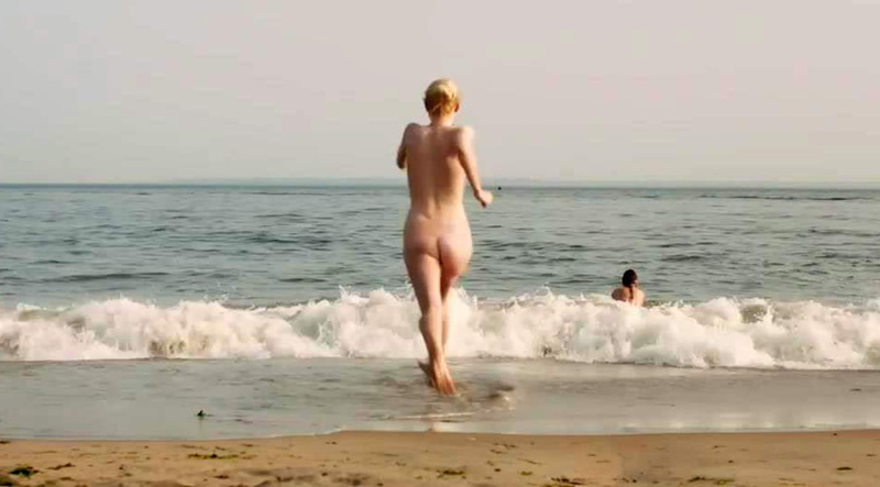 Check out the hot scene of Elizabeth Olsen & Dakota Fanning nude runnin...