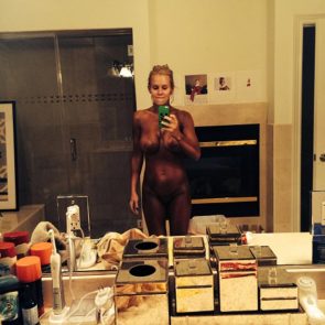 Jenny McCarthy naked in the bathroom