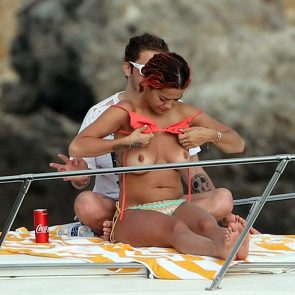 rita ora topless with boyfriend