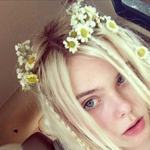 Elle Fanning sexy in selfie