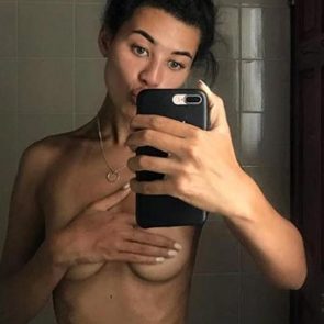 Montana Brown takes a nude selfie