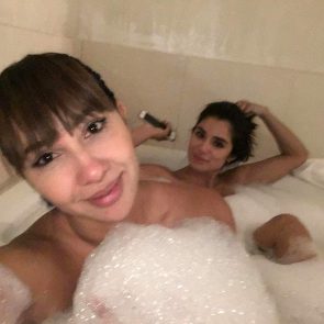 Jackie Cruz naked in the bathtub