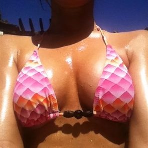 Julianne Hough pink bikini
