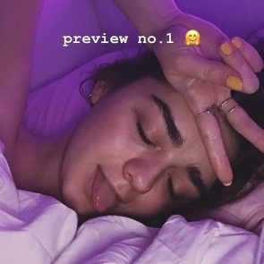 Maisie Williams naked in bed