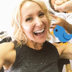 Nikki Glaser sexy and smiling