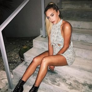 Anastasia Karanikolaou sexy dress