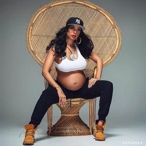 Erica Mena nude baby bump