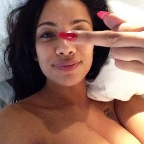 Erica Mena nude in bed