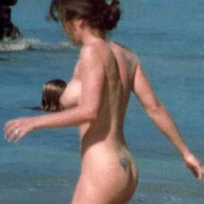 Alyssa Milano nude on beach