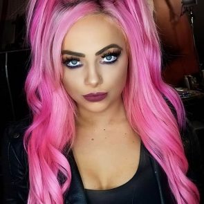 Liv Morgan with nude pink hair