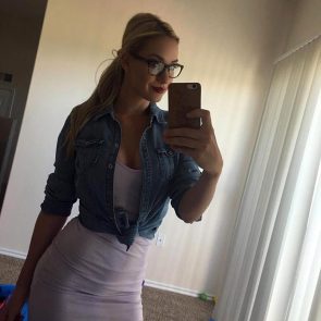 Paige Spiranac nude in a hot photo