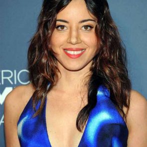 Aubrey Plaza's cleavage