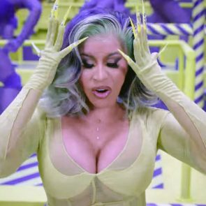 Cardi B's cleavage