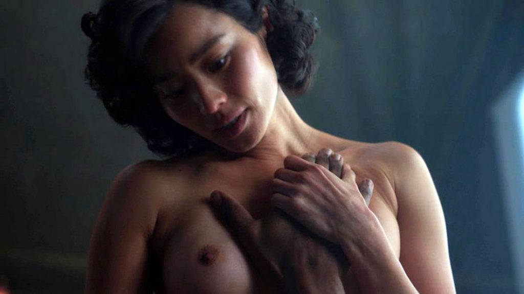 Jamie Chung naked in a movie scene