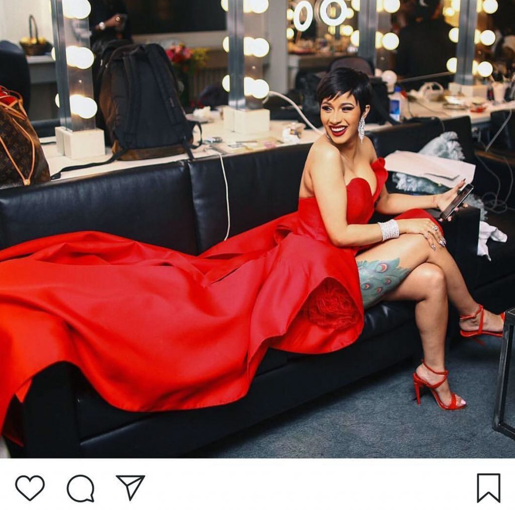 Cardi B's legs