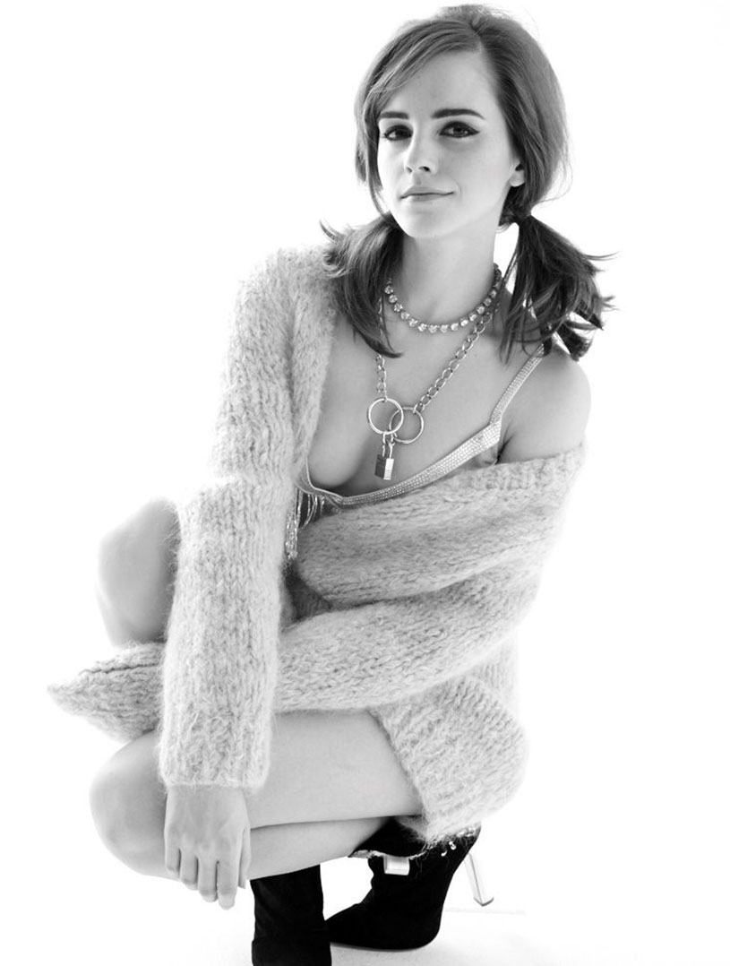 Emma Watson Sexy White and Black Photos.