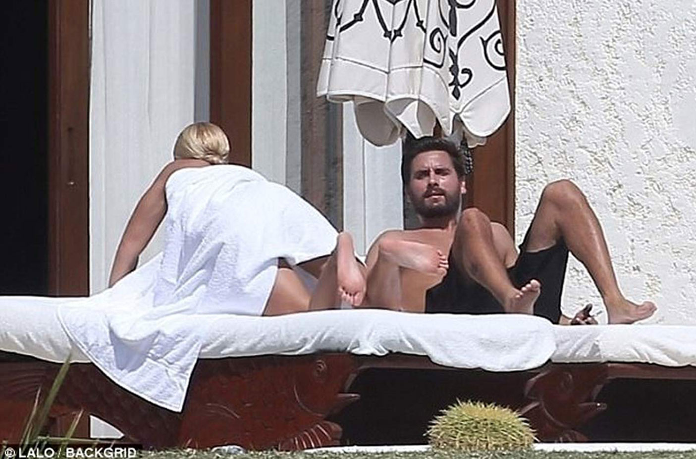 Sofia Richie Nude Sunbathing with Scott Disick.
