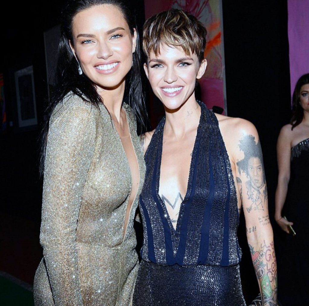 Ruby Rose's neckline