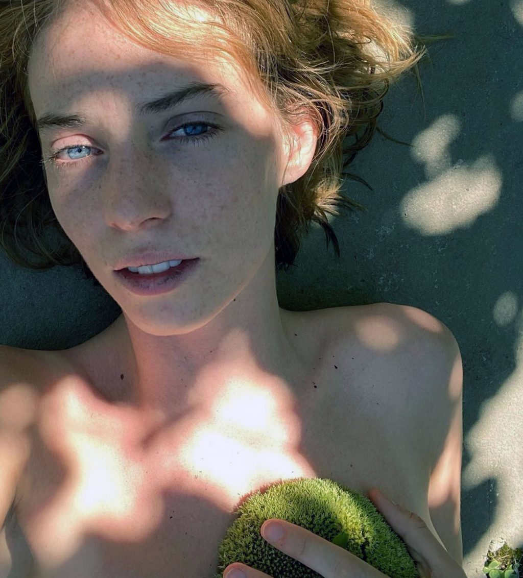 Check out what I have for you in a moment! A new nude photo of Maya Hawke is here! For a selfie, the actress posed in her underwear. Sadly, she only showed a small part of her cleavage, but since we are familiar with the appearance of her boobs, we can easily imagine the rest! nude boobs photo